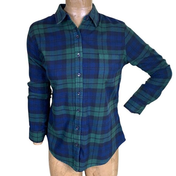 Weatherproof Vintage Comfort Stretch Plaid Flannel Button-Down Shirt M #332G - Picture 4 of 16